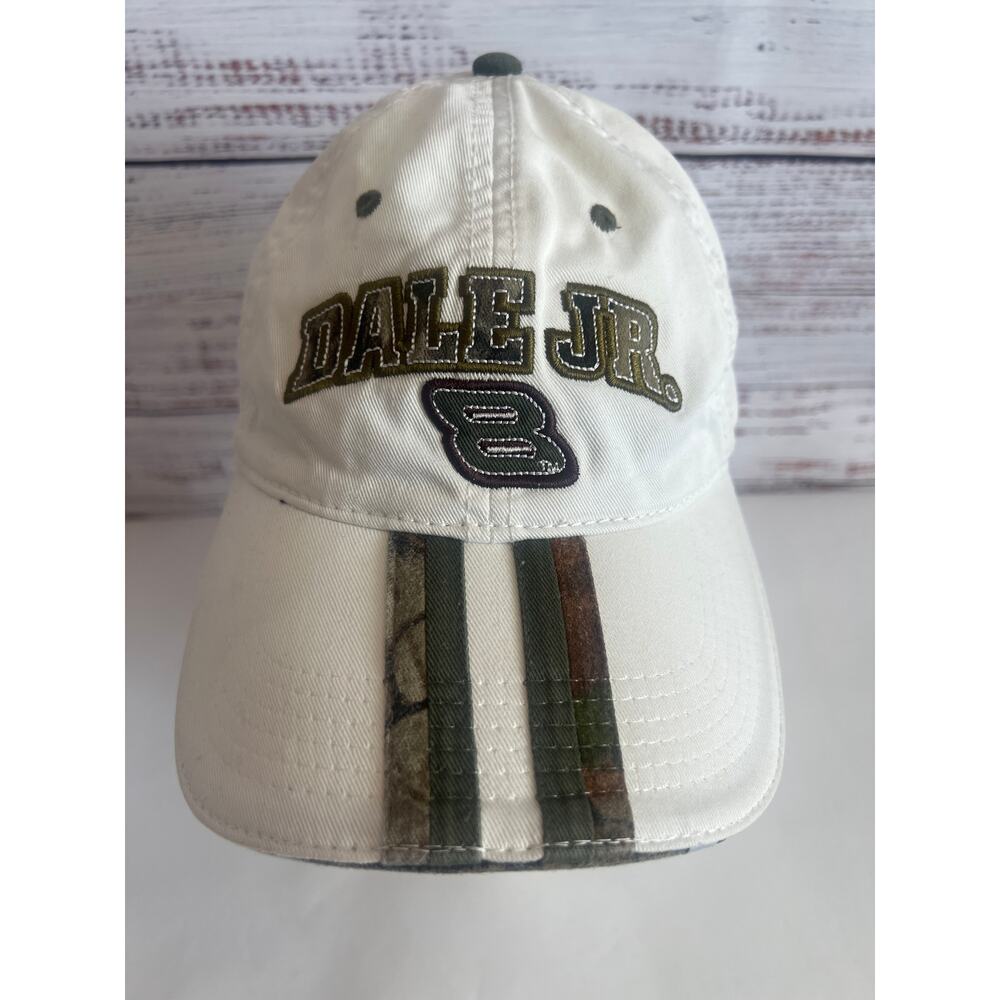 Dale Earnhardt Jr. Nascar Baseball Cap By Chase Authentics Cream And Camo
